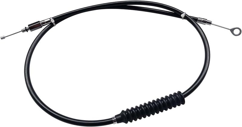 LFCMT 62.9" Clutch Cable Wire Stainless Steel Braided 160cm Long Cable Compatible with Harley Sportster XL 883 1200 1996-2015 - Image 2
